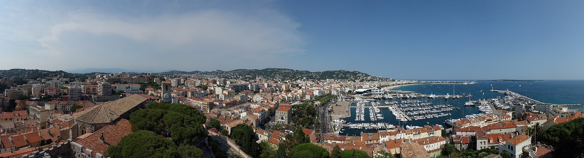 Le Suquet medieval lanes above Cannes harbour